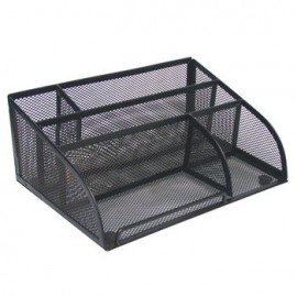 Organizador Multiseccion Escr Negro Malla 25.5X18X10.5Cm
