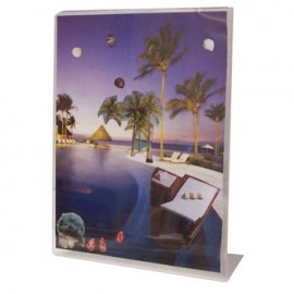 Portaletrero de Acrílico Vertical 8.5x11 Pulgadas OMX