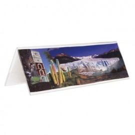 Portanombres De Acrílico Transparente De Larga Duración OMX