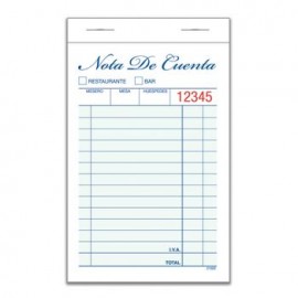 COMANDA RESTAURANTE 3BLOCKS 10 0 HJS PAPEL BOND SIN PERFORAC