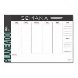 Planner Semanal Minimal Stuk, 50 hojas