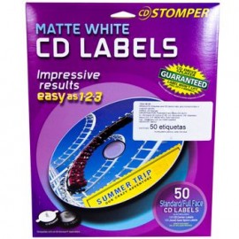 ETIQUETA STROMPER CD MATE CALIDAD FOTOGRAFICA 50 PZ AVERY