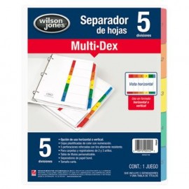 Separador WJ Multidex 5 Div