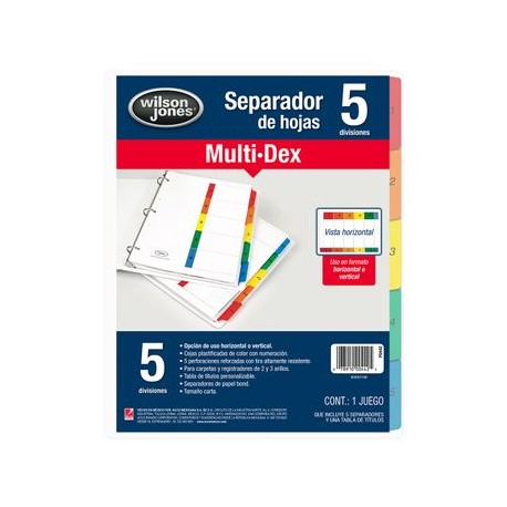 Separador WJ Multidex 5 Div