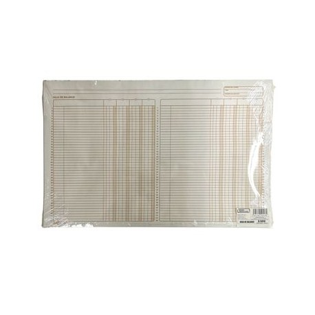 Hoja balance color verde óptico