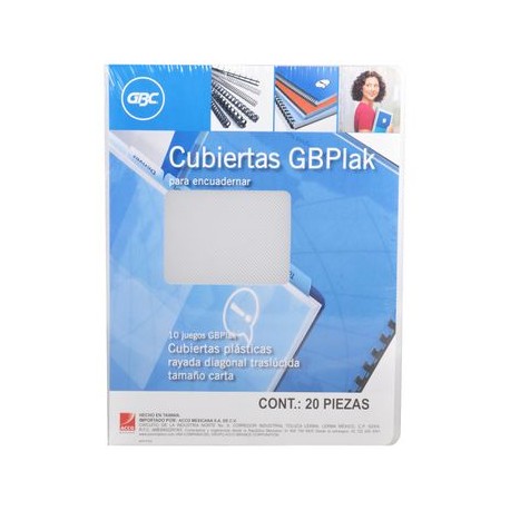 Cubierta GBC CT Ry Cristal 20p