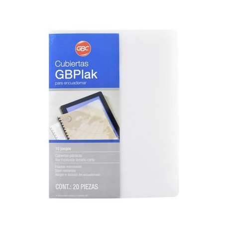 Cubierta GBC Cart Liso Tran 20