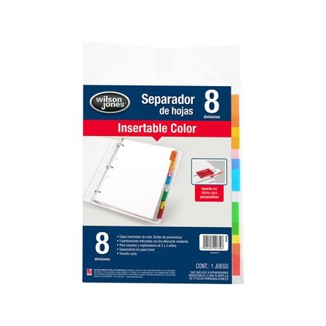 Separador WJ Ins Color 8 div