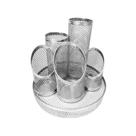 Porta Lapices escritorio gris