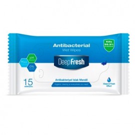 ANTIBACTERIAL DISPLAY POCKET WIPES 15PCS