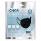 CUBREBOCAS KN95 CON FILTRO COLOR NEGRO