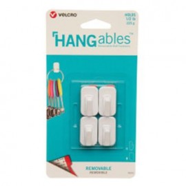 Gancho Mini Removible Blanco 4 pzs