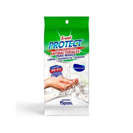 Toallas Antibacteriales 15pz