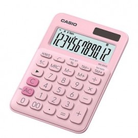 Calculadora Casio Ms-20Uc-Pk Rosa 12 Digitos Solar + Pila
