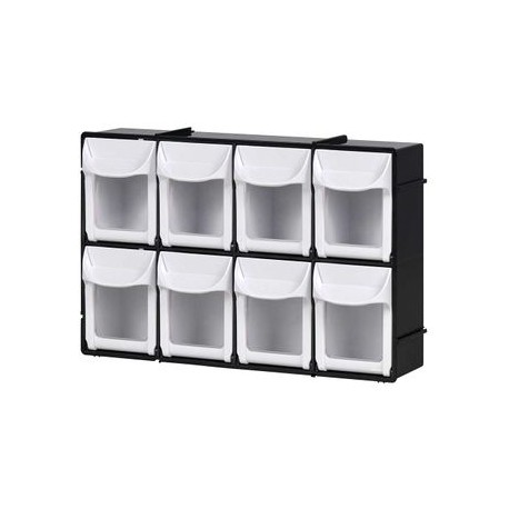 Caja Organizadora Stuk 8 Cajones Negro