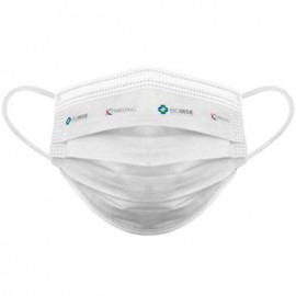 Cubrebocas Plisado Kids Blanco