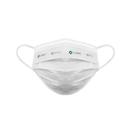 Cubrebocas Plisado Kids Blanco