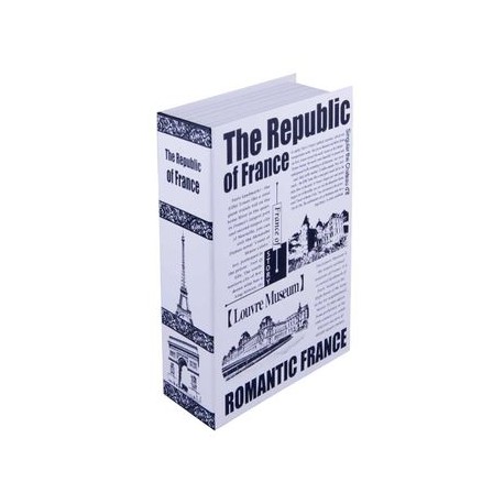 Caja De Seguridad Libro France De 7"