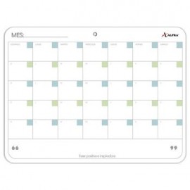 Pintarrón Agenda Mensual 30x40 cm