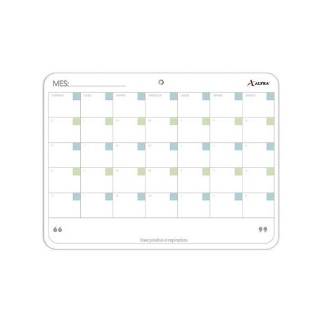 Pintarrón Agenda Mensual 30x40 cm