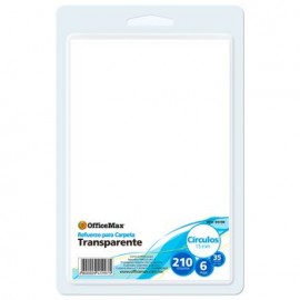 Refuerzo para carpeta transparente de 15, 210 pzas Officemax