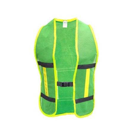 Chaleco de Malla con Reflejante verde y Bies Negro