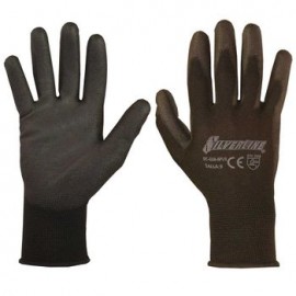 Guante Silverline de Nylon Palma de Poliuretano Num. 9 Negro