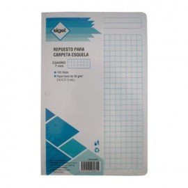 Hojas P/Carpeta Sigel tamaño Esquela Cuadro Grande 10 0 HOJAS-92988
