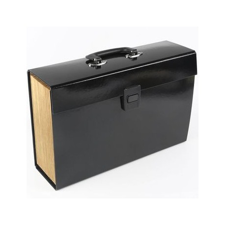 Archivero Expandible Sigel Negro 19 divisiones