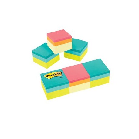 Notas adhesivas Super Sticky 2x2" 3 paquetes 400 hojas con u