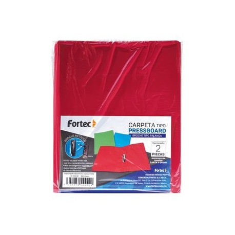 FORTEC T Pressboard Palc Cta Rojo c/2/2