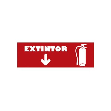 Señalizacion Extinguidor 23x7.5 cm. Sigel