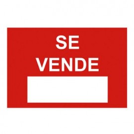 Señalización "Se vende" 34x50 cm. Sigel