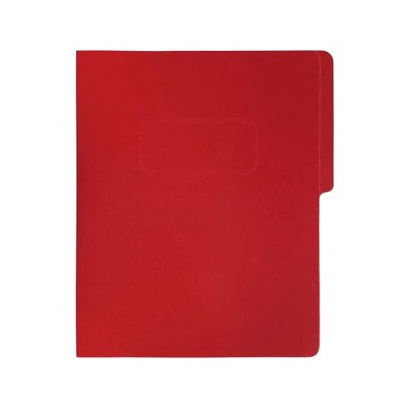 Carpeta Tipo Pressboard Broche 8cm Carta rojo c/5