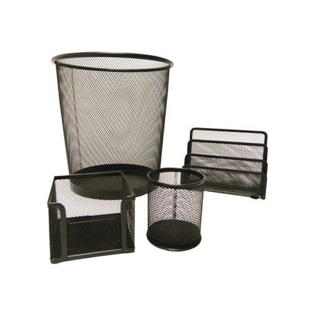 Set Oficina 4pz Mesh Negro