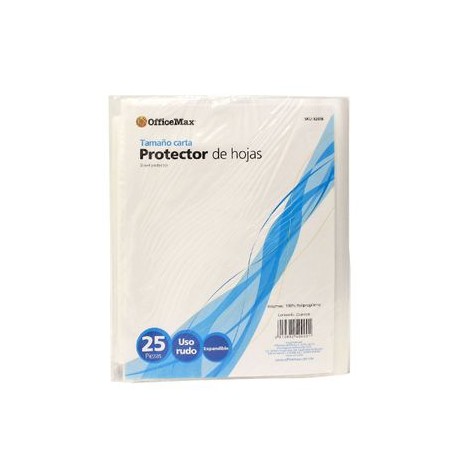 PROTECTOR DE HOJAS DE POLIPROPILENO EXPANDIBLES 25piezas
