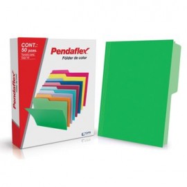 Folder Verde Carta Pendaflex 50 Pz Doble Tonalidad