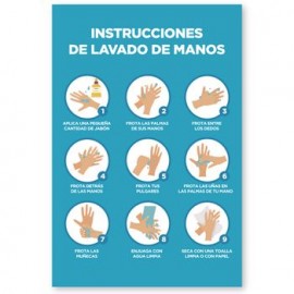 Senalizacion Lavado de Manos 34X40cm
