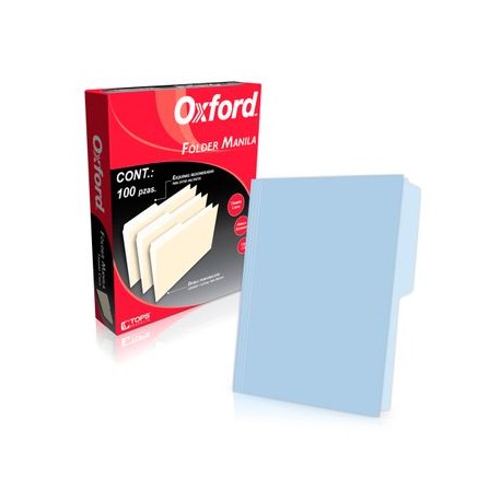 FOLDER AZUL CARTA OXFORD 10 0 PZ 179GRS