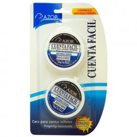 Cuenta Facil Azor Cera para Contar Billetes 2 Piezas