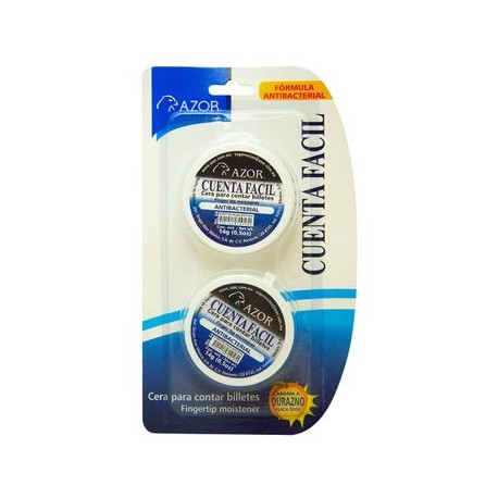 Cuenta Facil Azor Cera para Contar Billetes 2 Piezas