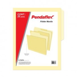 Folder Manila Carta Pendaflex 25Pz 171Grs