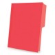 Folder Rojo Carta Pendaflex 50 Pz Doble Tonalidad