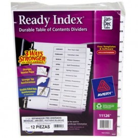Separador Ene-Dic Blanco Ready Index Avery