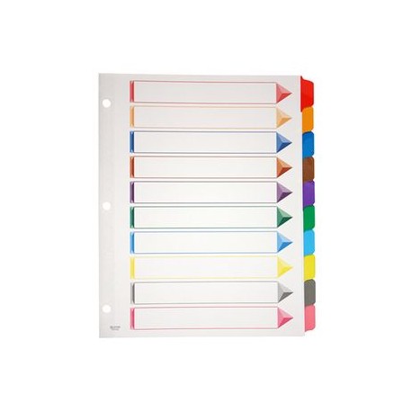 Separador Omni-Dex 10 Pestañas Multicolor
