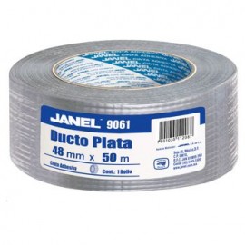 CINTA PARA DUCTOS COLOR PLATA 48MMX50 M PIEZA