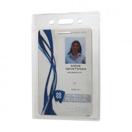 Bolsa Para Gafete Vertical.Plástico Translucido.12 Piezas