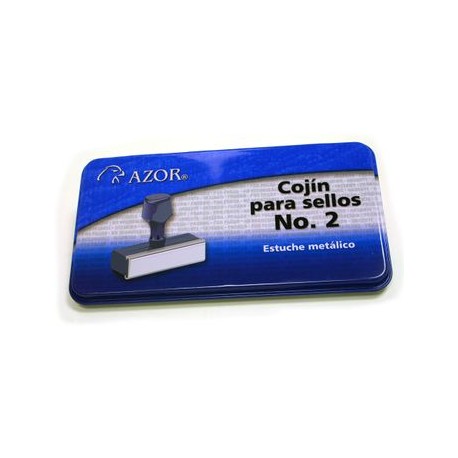 Cojín para Sellos Azor 2 Metálico Sin Tinta