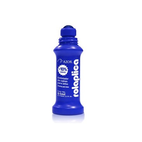 Tinta para Sellos Azor Rolaplica 60 ml Azul