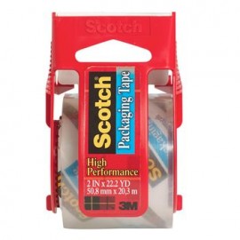 Cinta De Empaque Transparente Con Despachador Scotch 5Cmx20M
